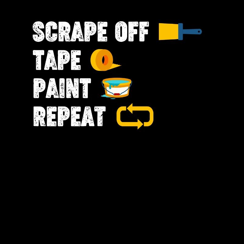 Scrape off tape, repeat color, funnier