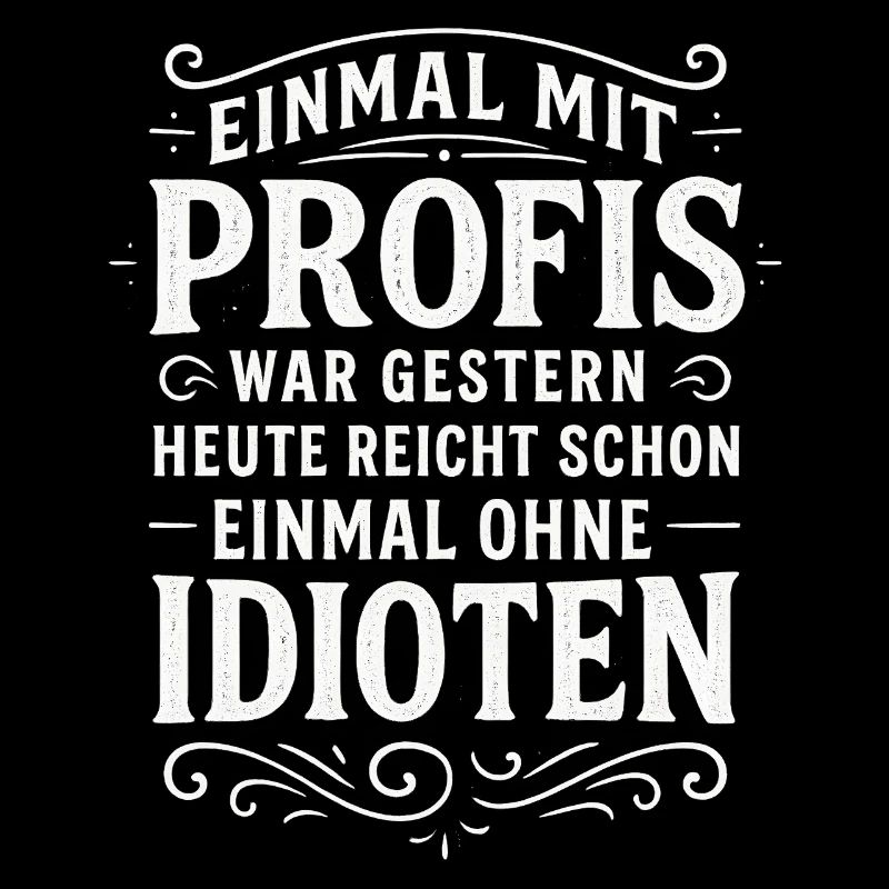EINMAL MIT PROFIS war früher - Lustig Arbeit