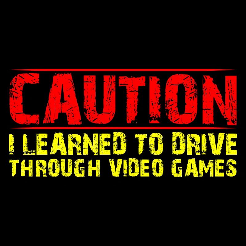 Caution I learned to drive through video games 4