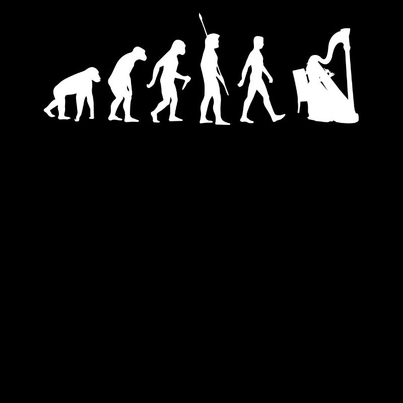 Evolution Harfe - Harfenspielerin Musikliebe