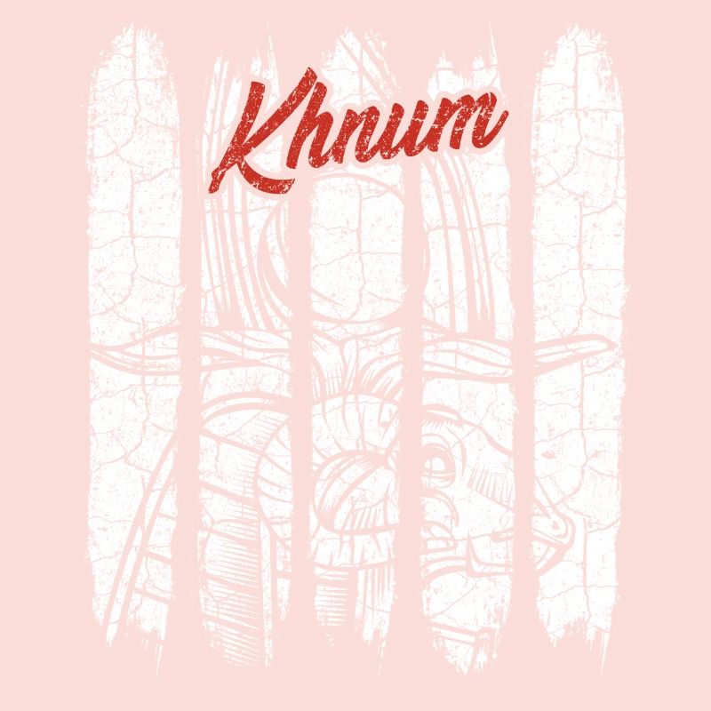 Vintage Style rétro Khnum Silhouette Dieu