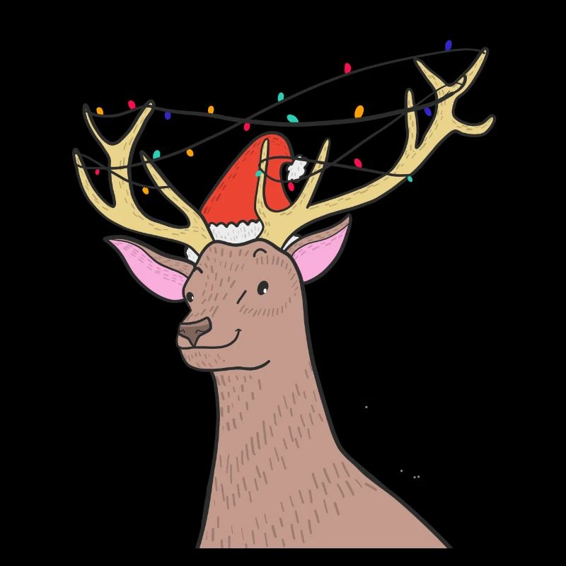 Idée de cadeau de décembre pour le chapeau de Noël du renne