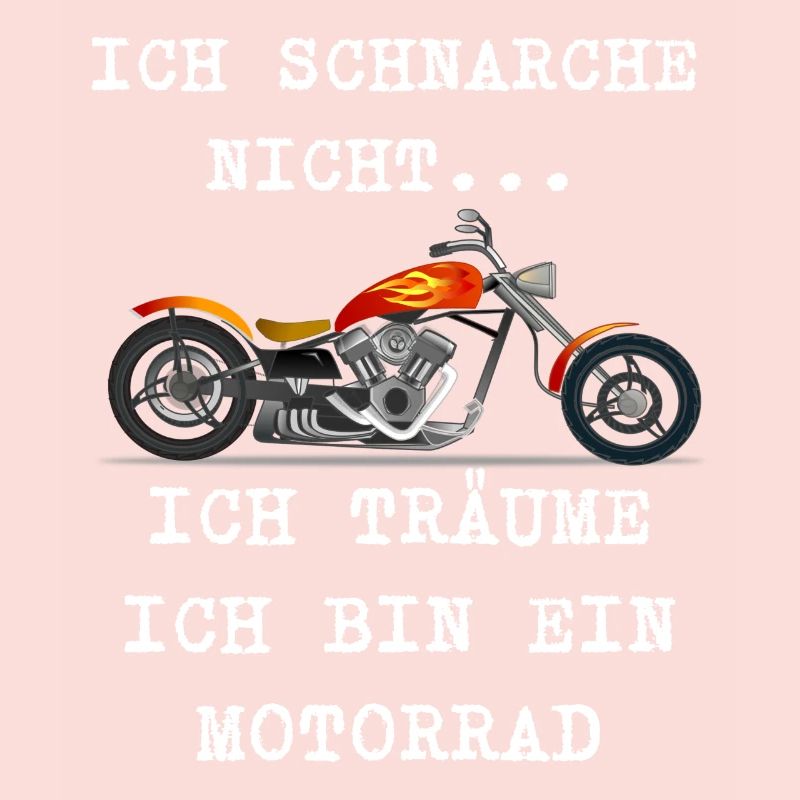 Ich schnarche nicht ich träume ich bin Motorrad
