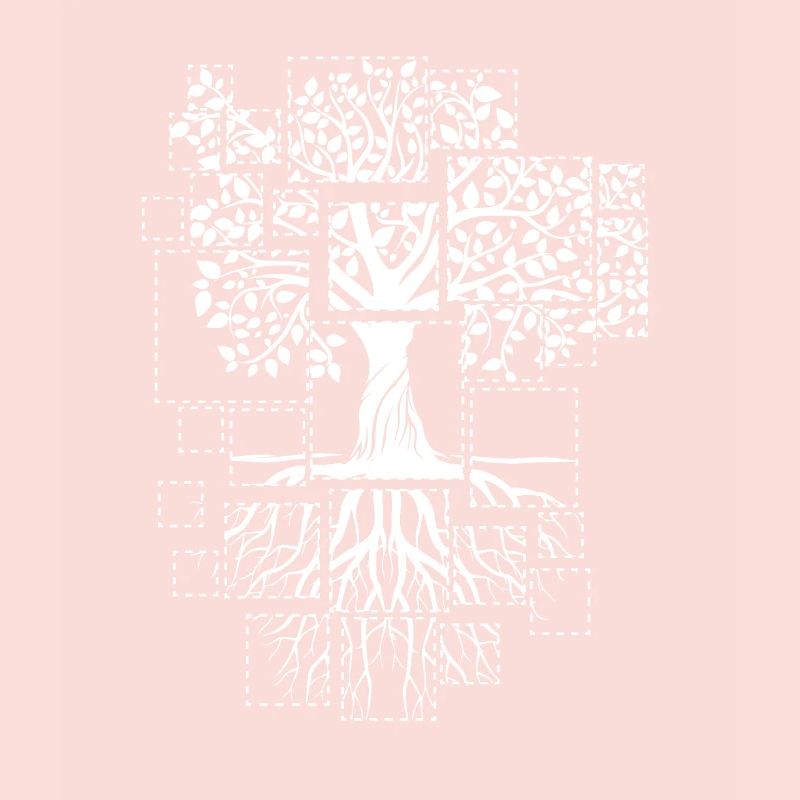 Tree pixel cutouts roots