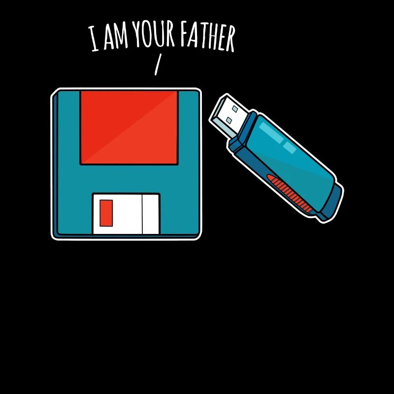 I Am Your Father USB Drive Floppy Disk Old Computer