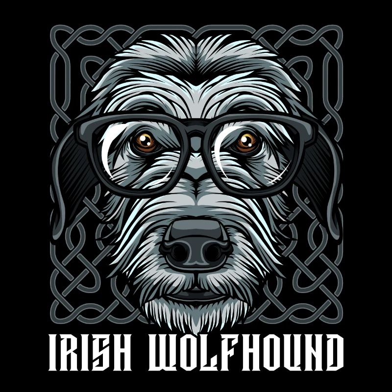Nerdy Irish Wolfhound | Cool glasses gift