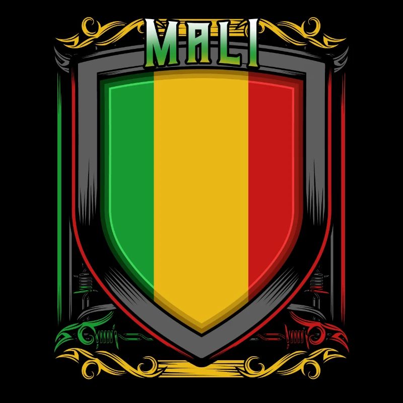 Blason malien République du Mali: idée cadeau Malier