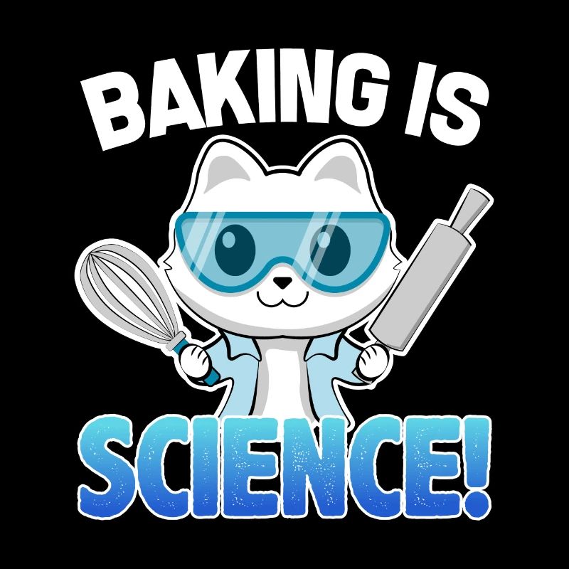 Baking Is Science Cat Funny Cooking Gift