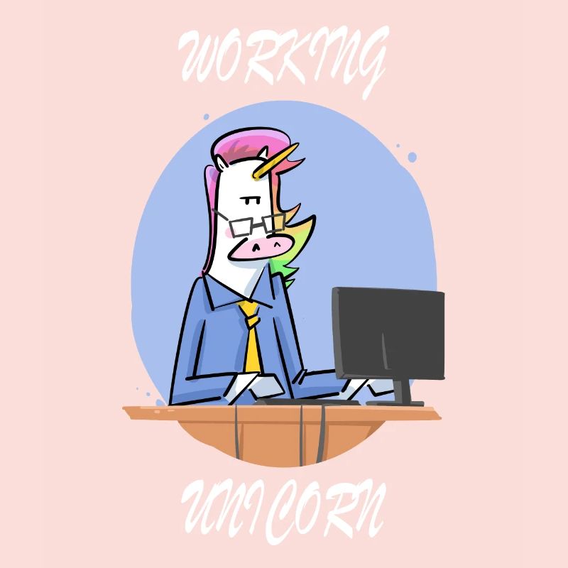 Workaholic Einhorn