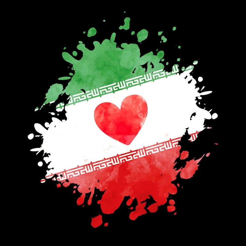 iran flag heart