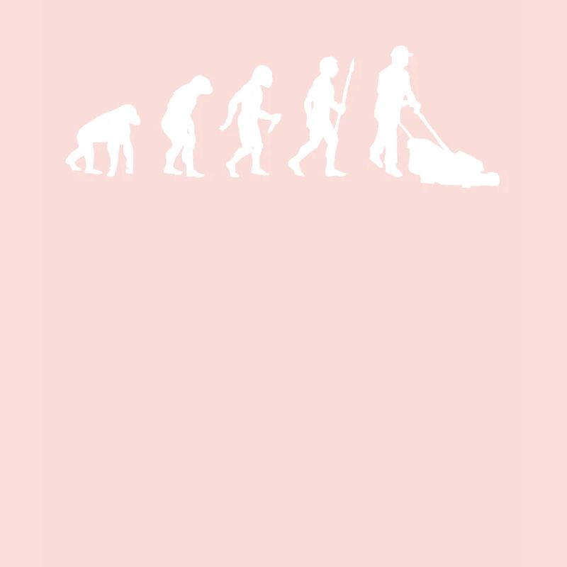 Evolution mowing gardener