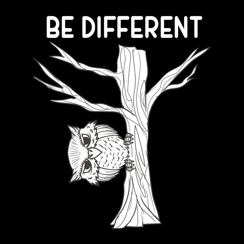Eule Uhu Be Different Eulen Geschenk