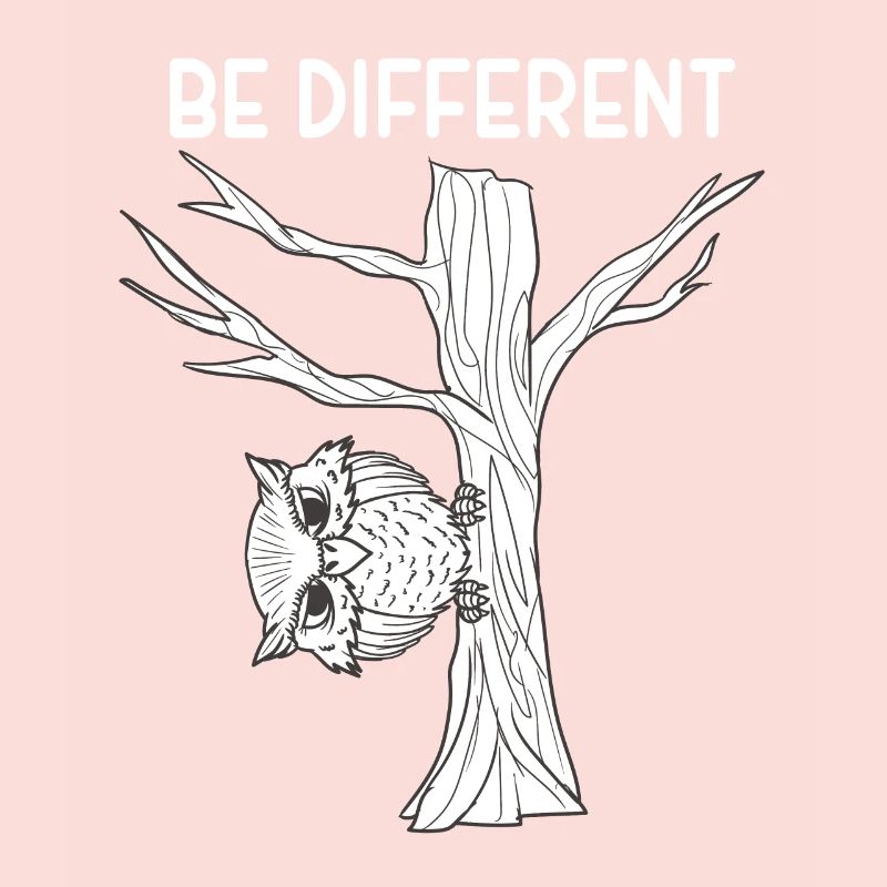 Eule Uhu Be Different Eulen Geschenk