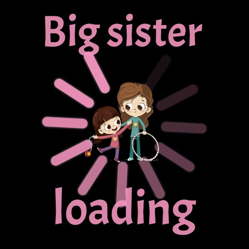 Große Schwester lädt loading Geburt Kind Schwanger