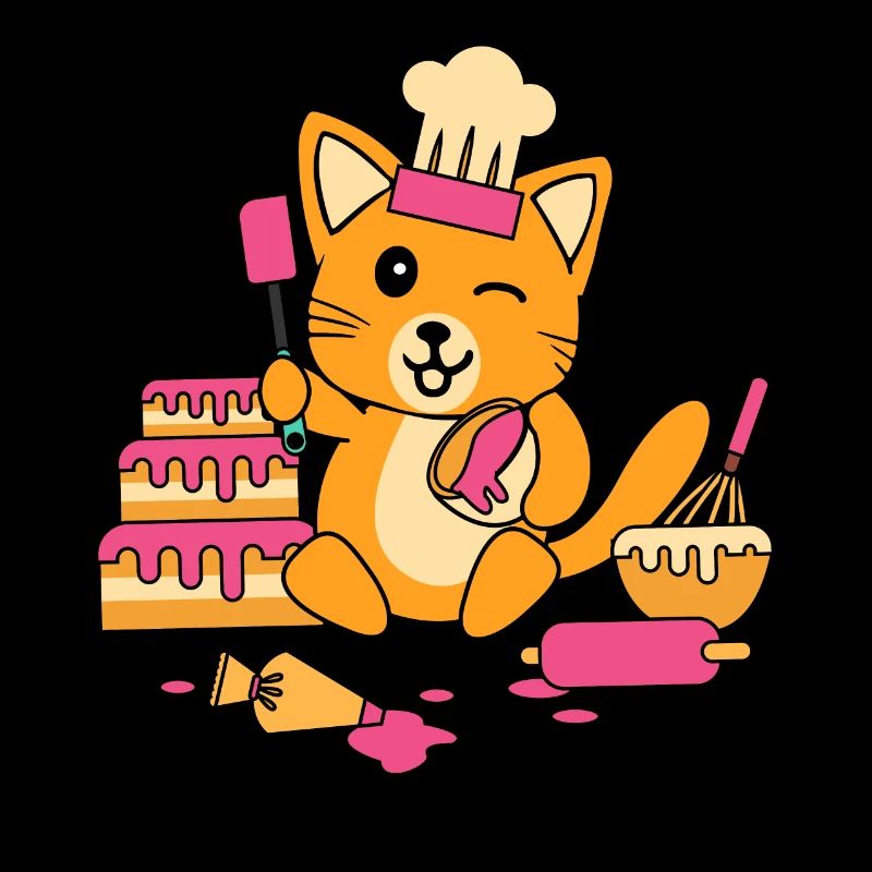 Baking Cake Cooking Apron Cat Gift