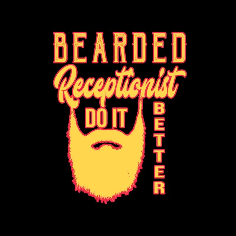 Bearded receptionist do it better