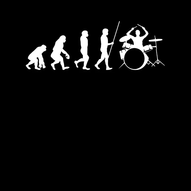 Schlagzeug Drummer Evolution Geschenk
