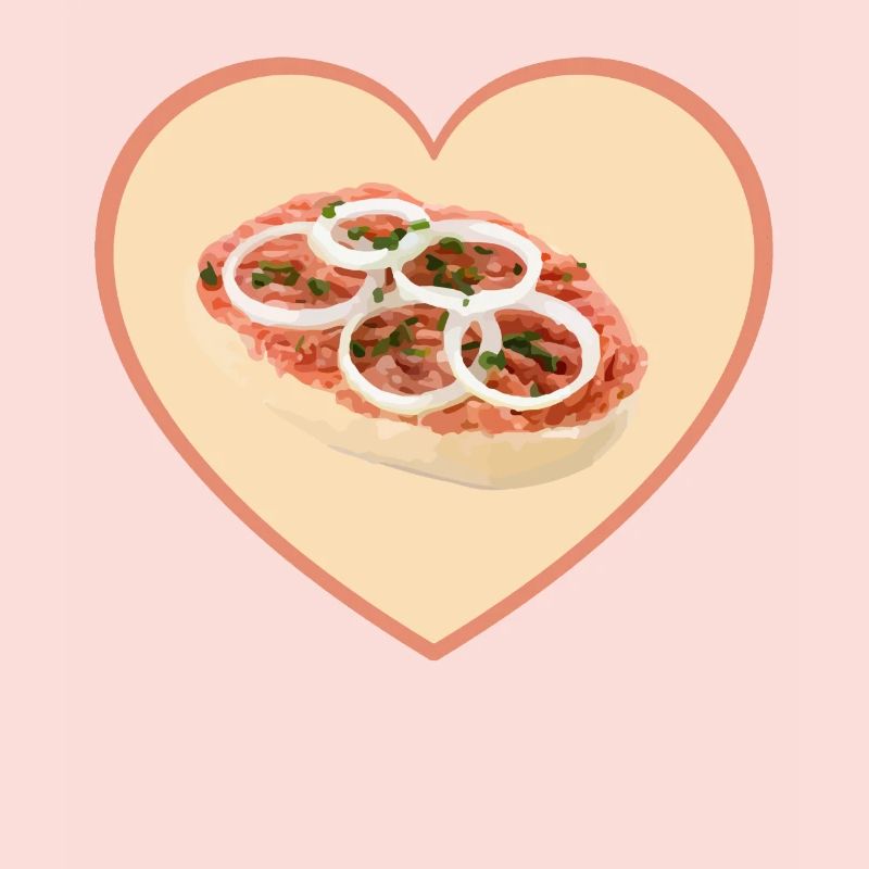 Mettbrötchen Herz Mett Hack Valentinstag Geschenk