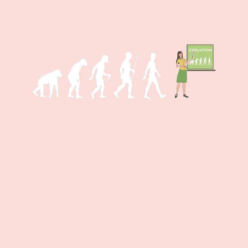 Lehrerin Evolution Lehramt Schule Lehrer Geschenk