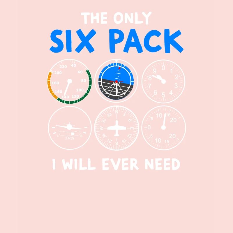Pilot six pack - flying, plane, flying lesson