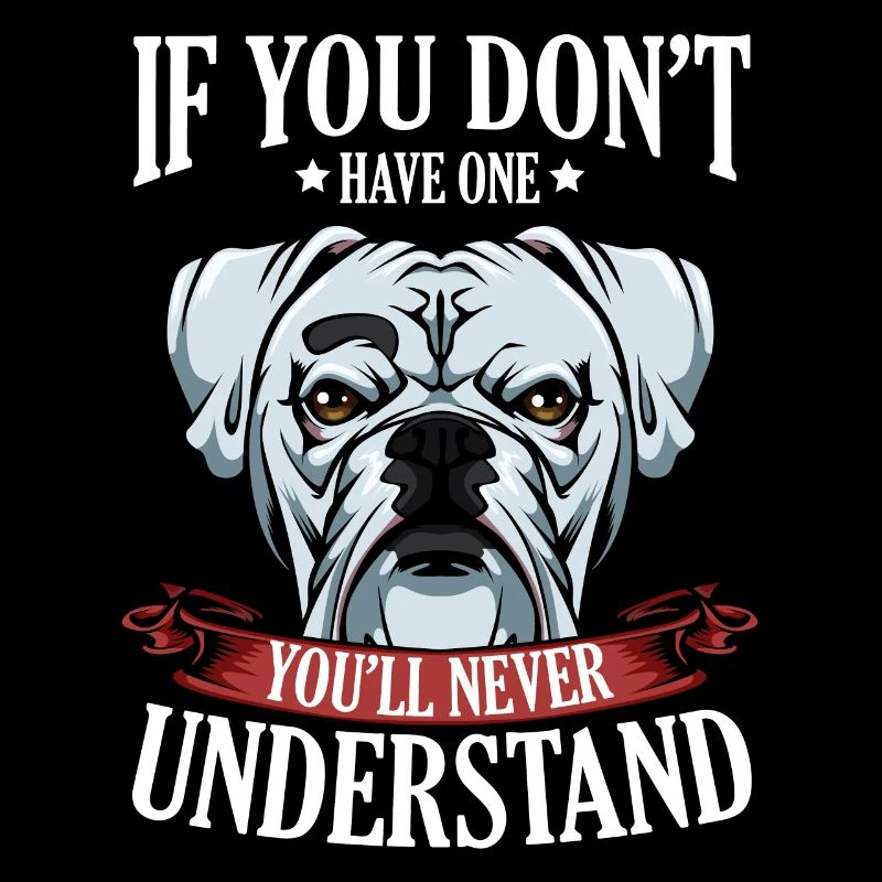 Cool Boxer Statement Spruch Hundehalter Geschenk