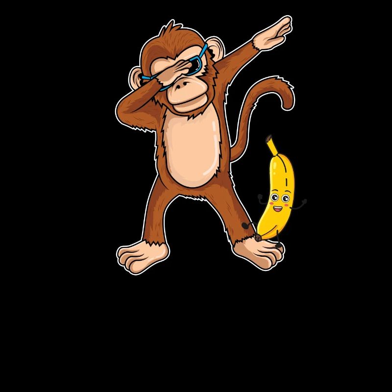 Dabbing Affe Dab Tanz Banane Geschenk Geburtstag