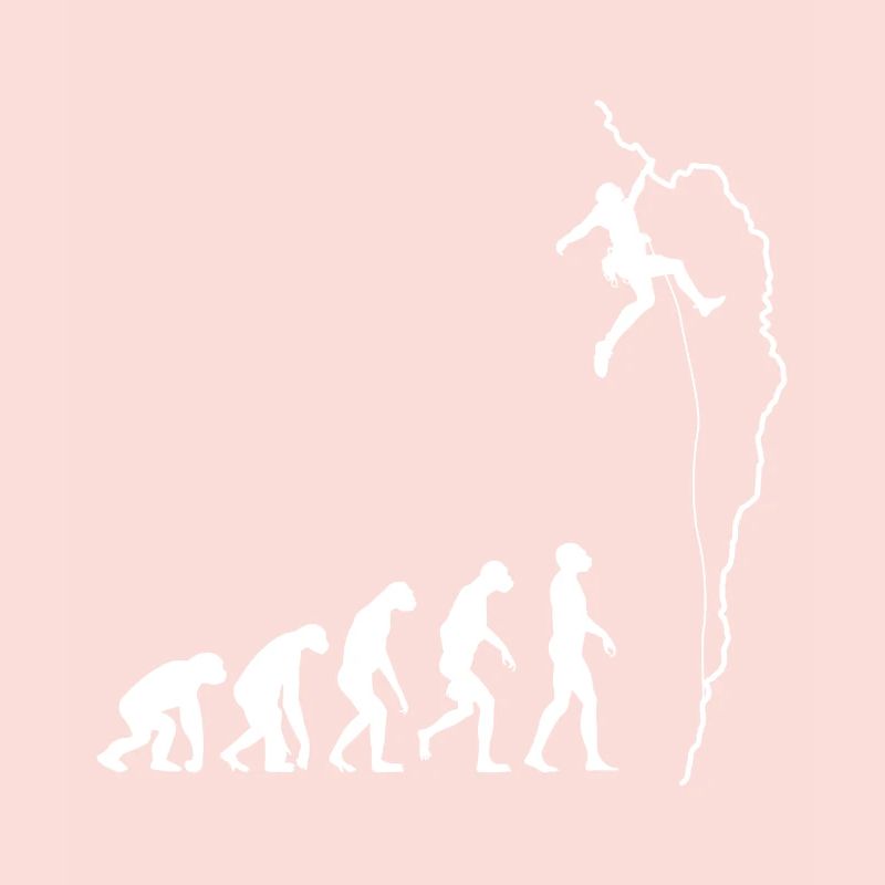 Klettern Evolution Bouldern Kletterer Geschenk