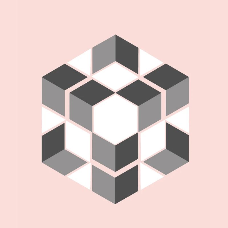Graphique de modèle sans couture de cube géométrique