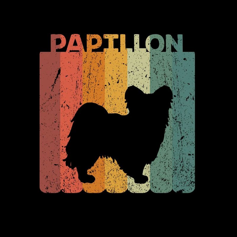 Retro Papillon Dog Dog Lover Gift Idea