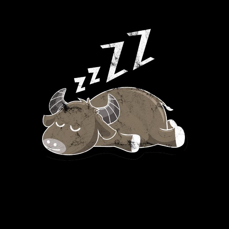 Sleeping buffalo