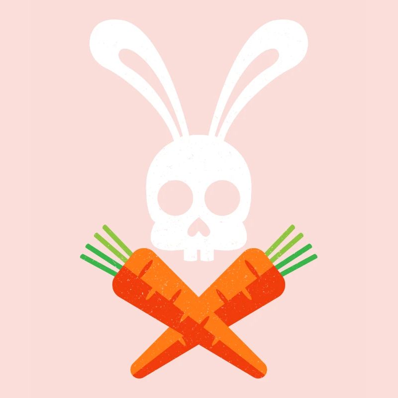 Easter bunny skull funny gift