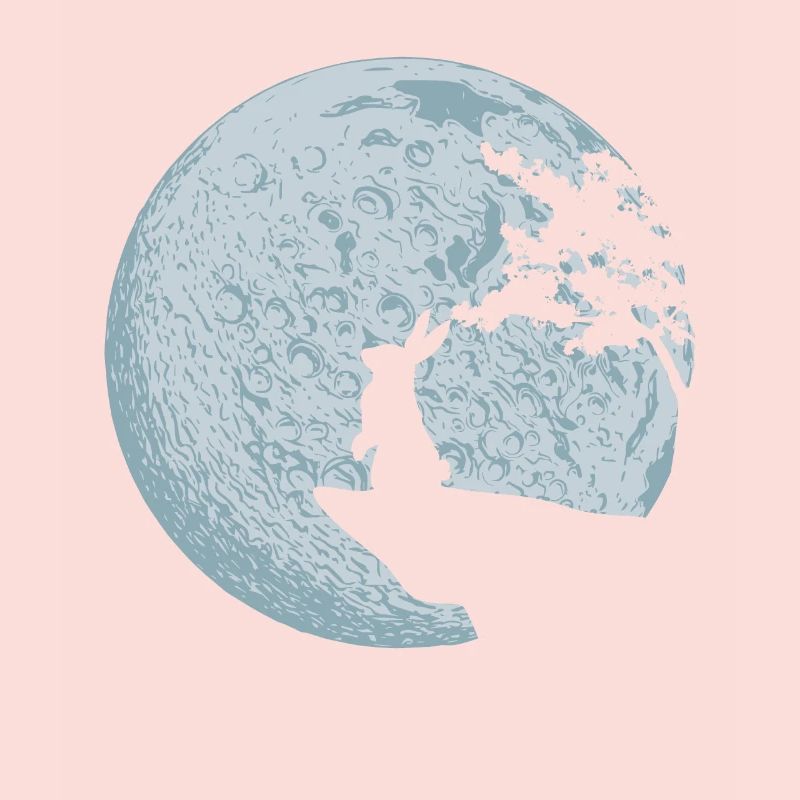 Bunny gift idea rabbit moon easter bunny