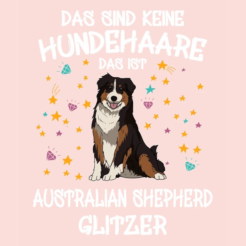 Australian Shepherd Glitzer Hunde Halter Geschenk