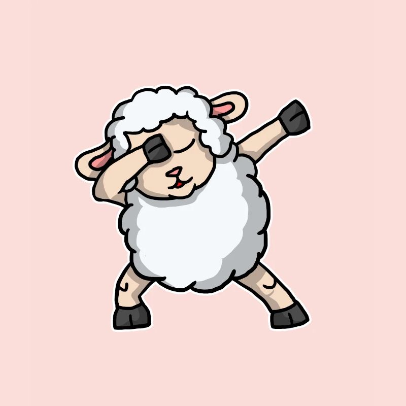 Funny Dabbing Sheep Dab Dance Lamb Lover Gift
