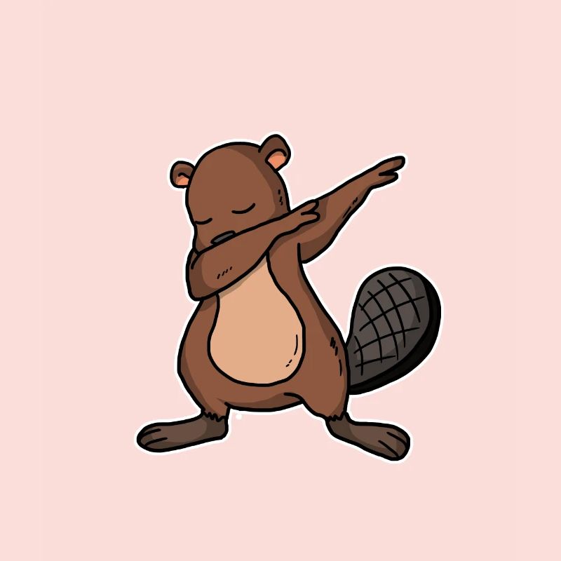 Lustiges Dabbing Biber Geschenk