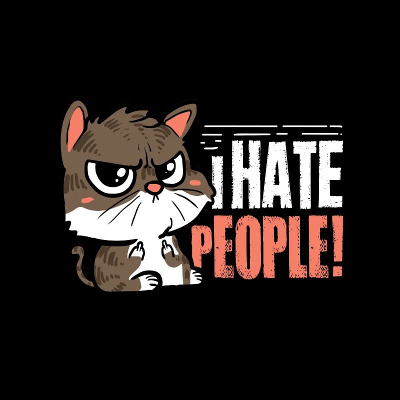 Je hais les chats idée cadeau