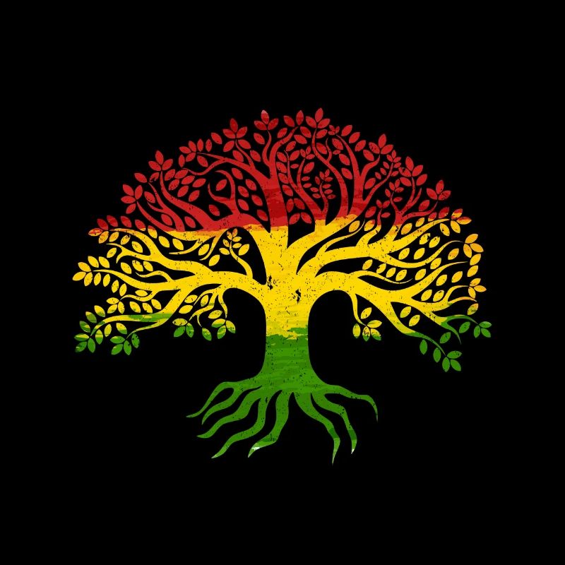 Tree Roots Rasta Lion Reggae bonnes vibrations