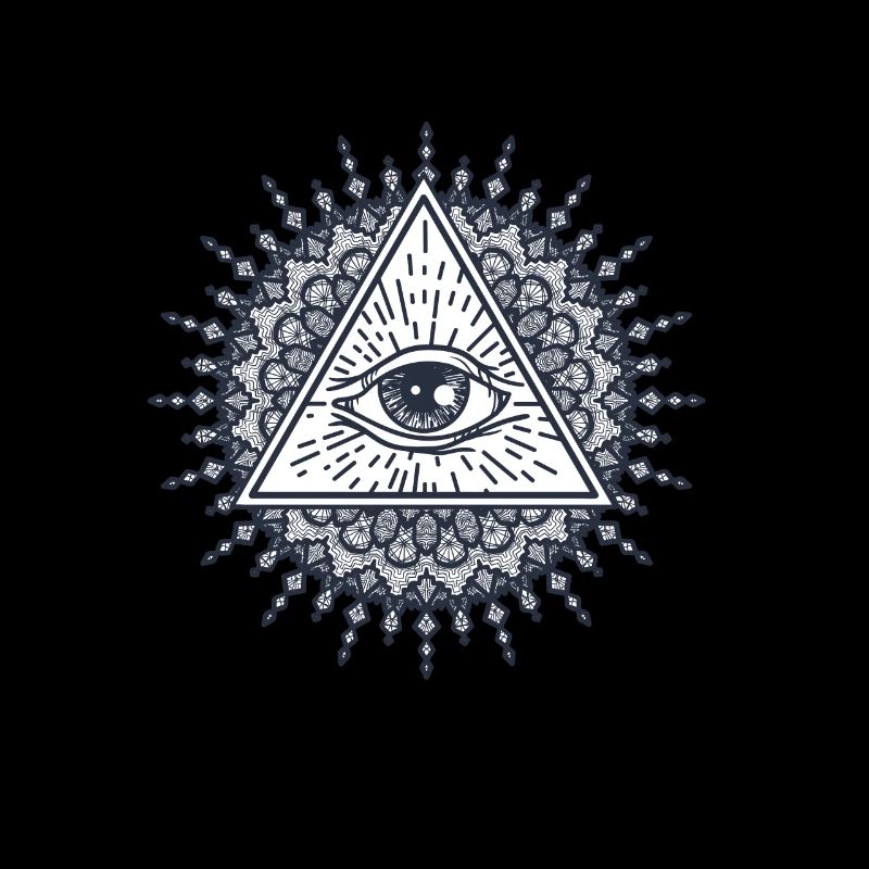 Mandala Triangle Maçonnique Conspiration Illuminati