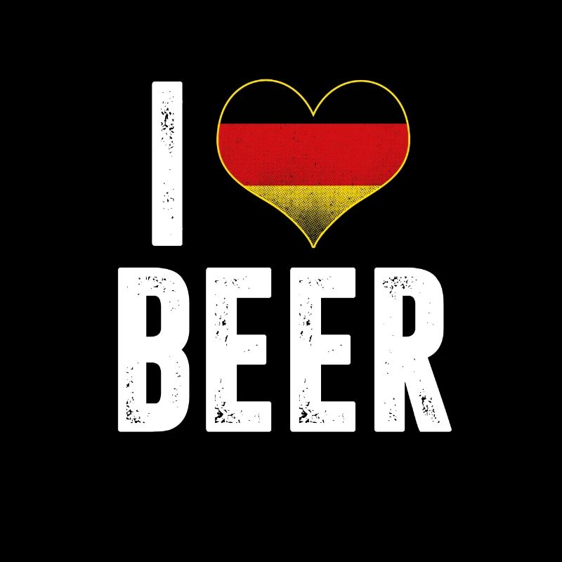 I Live Beer Bier German Flag Beer Lover Drinker
