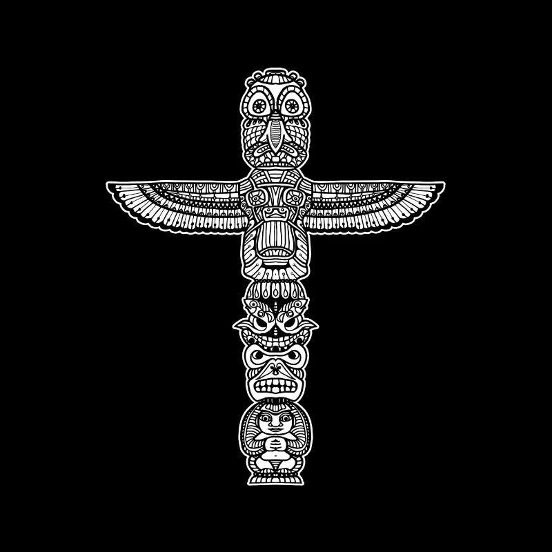 Aztec Totem Native Civilization Maya Kultur Geschenk