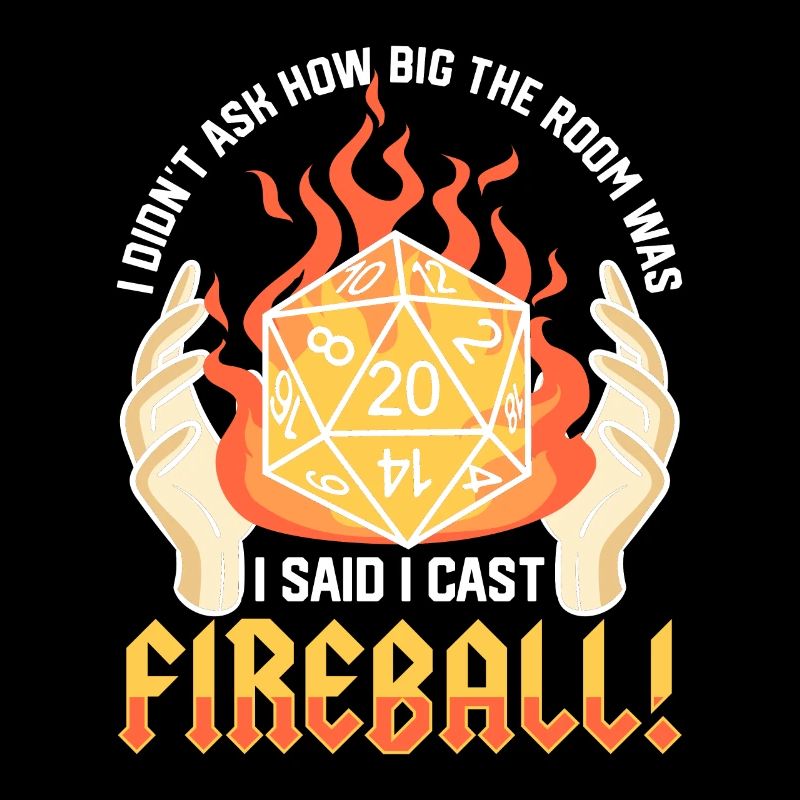 Gamer boule de feu sarcasmes cadeau