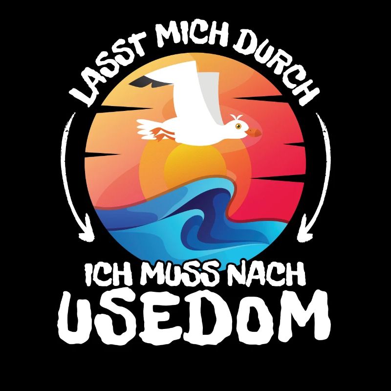 Lasst mich durch nach Usedom Möwe Sonne Strand