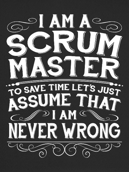 Lustiger Scrum Master Computer