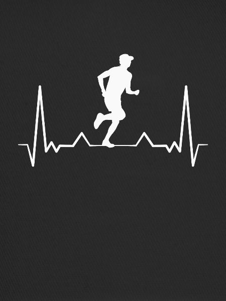 Marathon runner heartbeat
