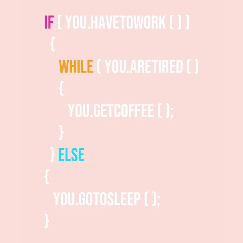 Funny Programmer Codes Coffee And Sleep