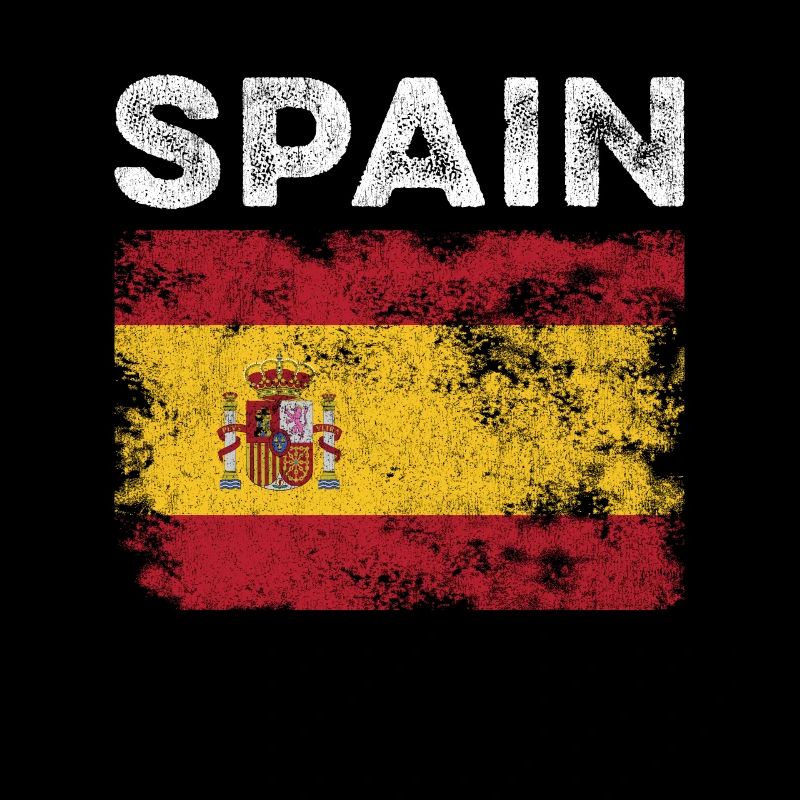Drapeau de l’Espagne en détresse - Drapeau espagnol