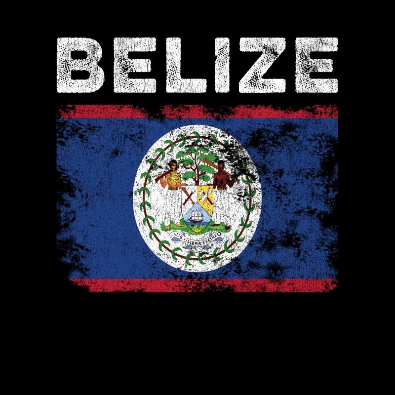 Drapeau du Belize en détresse - Drapeau du Belize