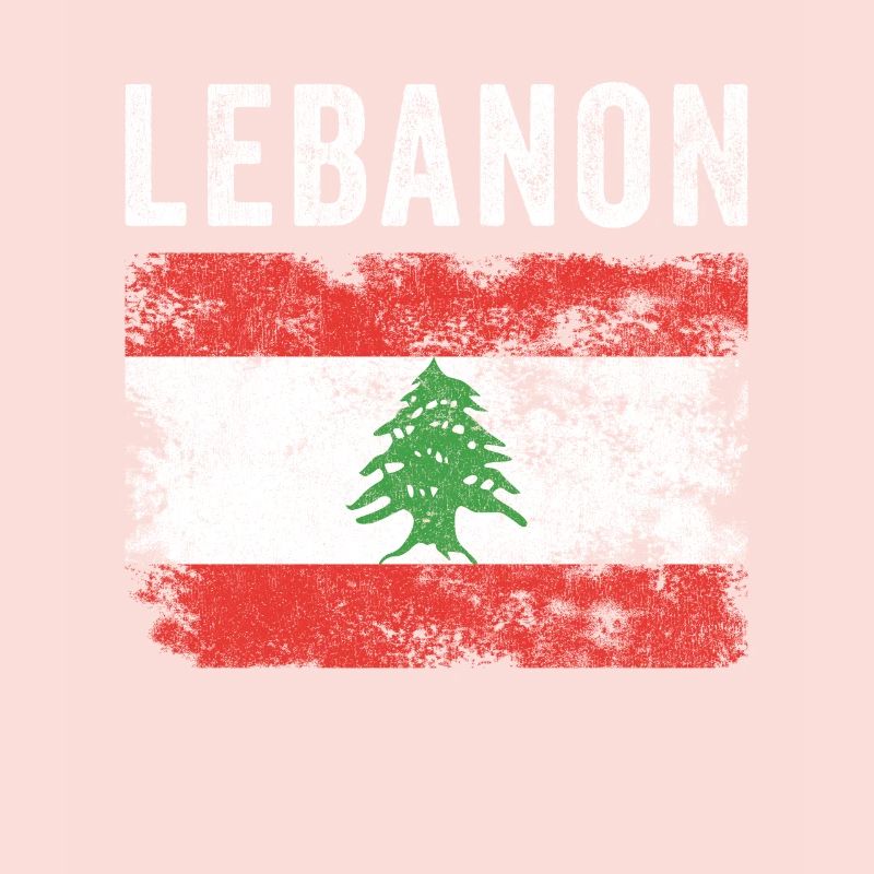Drapeau libanais en détresse - Drapeau libanais