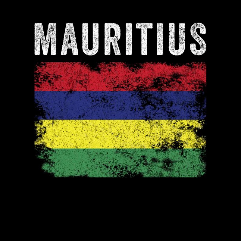 Mauritius Flag Distressed Mauritian Flag