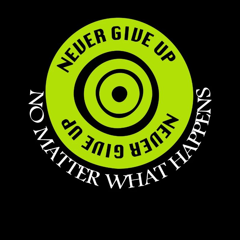 never give up nicht aufgeben Never walk alone gift